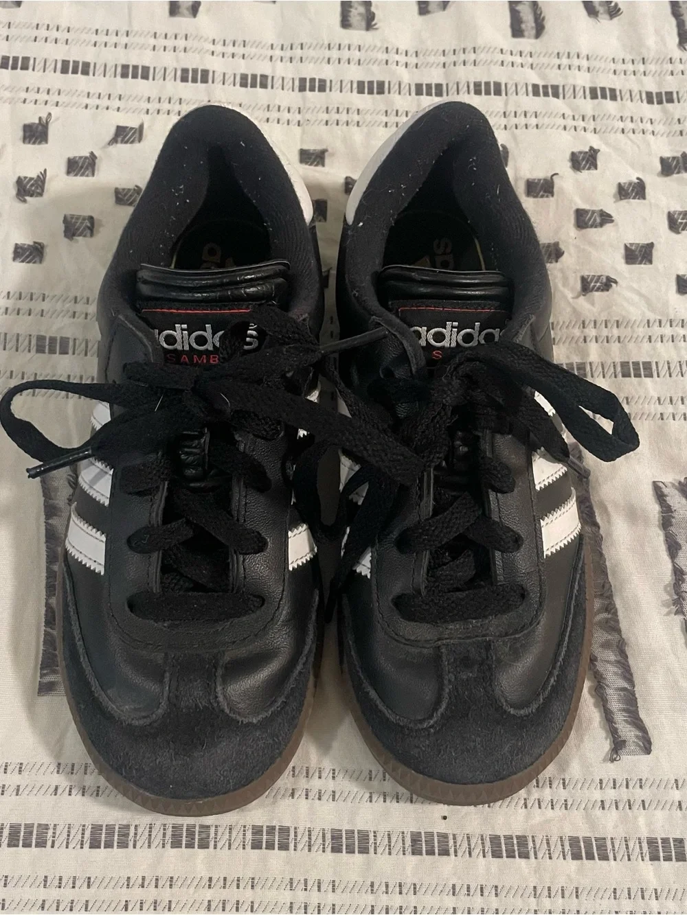 adidas Kids 1.5 Black/White Samba Sneakers